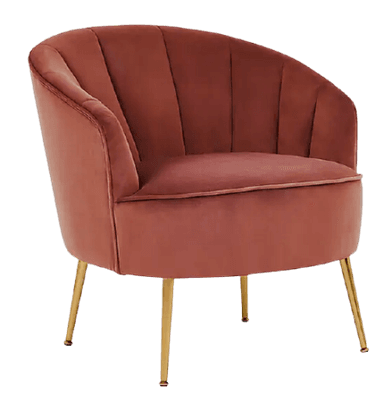Matilda Velvet Chair – Pink